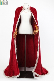 7017.벨벳망토(고급)-레드